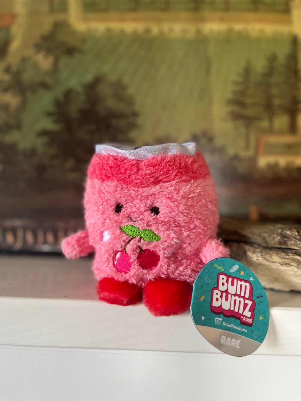 Rare Cherry Soda Pop Bum Bumz Plush